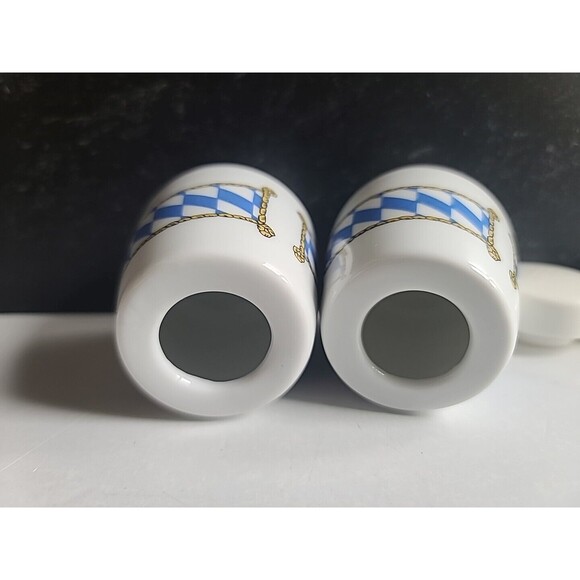 Vintage BAVARIA COAT OF ARMS Salt & Pepper Shakers Seltmann Welden  West Germany - Picture 6 of 10